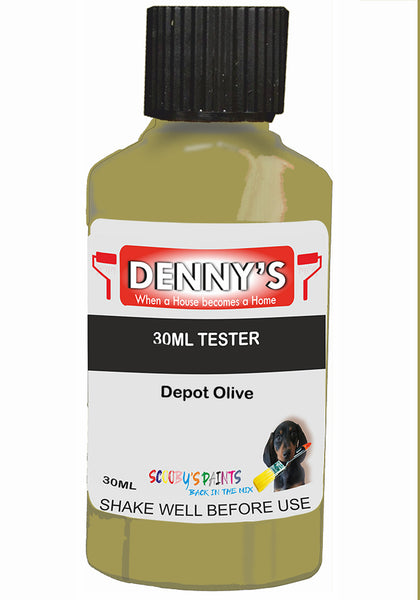 Denny's Chalk Paint For Furniture Colour- Field Natural Drift Olive - Matte Scuffproof Refresh