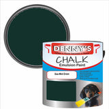 Denny's Chalk Paint For Walls Colour- Dew Mint Green - Matte Wipe-Clean Coverage