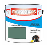 Denny's Plastic Paint For Pipes Colour- Drab Circuit Green - Chemical-Safe Impactproof Durable