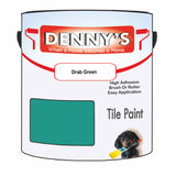 Denny's Tile Paint For Commercial Areas Colour- Drab Green - High-Traffic Durable Easy-Clean