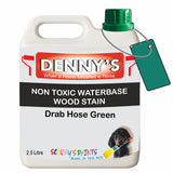 Denny's Stain Paint For Decking Colour- Drab Hose Green - Anti-Slip Weatherproof Nourish