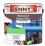 Denny's Waterpoof Paint For Pools Colour- Drab Lawn Green - Water-Seal Chlorine-Tough Anti-Slip