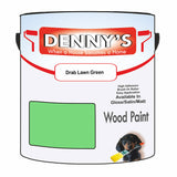 Denny's Wood Paint For Decking Colour- Drab Lawn Green - Anti-Slip Weatherproof Durable