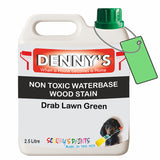 Denny's Stain Paint For Decking Colour- Drab Lawn Green - Anti-Slip Weatherproof Nourish