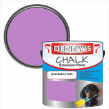 Denny's Chalk Paint For Walls Colour- Dream Mulberry Purple - Matte Wipe-Clean Coverage