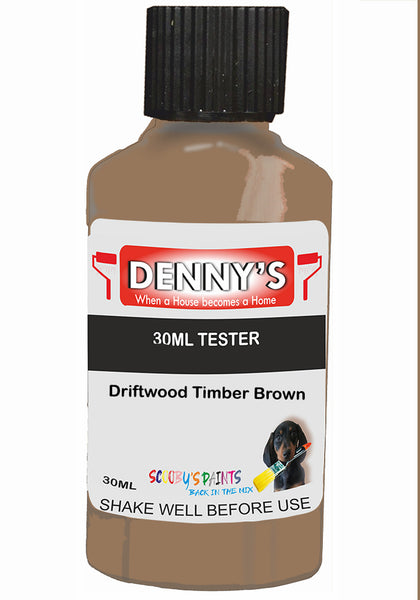 Denny's Chalk Paint For Furniture Colour- Hearth Driftwood Brown - Matte Scuffproof Refresh