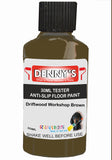 Denny's Floor Paint For Grip Coating Colour- Driftwood Workshop Brown - Anti-Slip Hardwearing Safe
