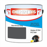 Denny's Plastic Paint For Pipes Colour- Duct Gravel Grey - Chemical-Safe Impactproof Durable