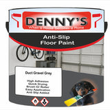 Denny's Floor Paint For Grip Coating Colour- Duct Gravel Grey - Anti-Slip Hardwearing Safe