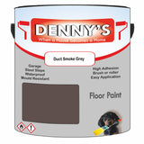 Denny's Floor Paint For Commercial Areas Colour- Duct Smoke Grey - High-Traffic Anti-Slip Hardwearing