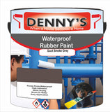 Denny's Waterpoof Paint For Pools Colour- Duct Smoke Grey - Water-Seal Chlorine-Tough Anti-Slip
