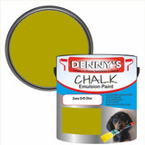 Denny's Chalk Paint For Walls Colour- Dune Drift Olive - Matte Wipe-Clean Coverage