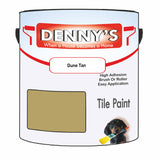 Denny's Tile Paint For Kitchen Tile Colour- Dune Tan - Wipe-Clean Grease-Resistant Refresh