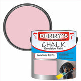 Denny's Chalk Paint For Walls Colour- Dusky Powder Shell Pink - Matte Wipe-Clean Coverage