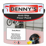 Denny's Floor Paint For Grip Coating Colour- Dusty Mauve - Anti-Slip Hardwearing Safe