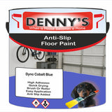 Denny's Floor Paint For Grip Coating Colour- Dyno Cobalt Blue - Anti-Slip Hardwearing Safe