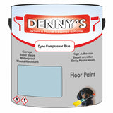 Denny's Floor Paint For Commercial Areas Colour- Dyno Compressor Blue - High-Traffic Anti-Slip Hardwearing