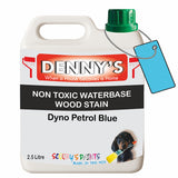 Denny's Stain Paint For Sheds Colour- Dyno Petrol Blue - Weatherproof Uv-Safe Nourish