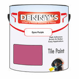Denny's Tile Paint For Commercial Areas Colour- Dyno Purple - High-Traffic Durable Easy-Clean