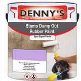 Denny's Waterpoof Paint For Stamp Out Damp Colour- Dyno Signal Purple - Damp-Block Mould-Safe Breathable