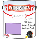 Denny's High Temp Paint For Boilers Colour- Dyno Signal Purple - Heatproof Anti-Rust Longlife
