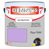 Denny's Floor Paint For Commercial Areas Colour- Dyno Signal Purple - High-Traffic Anti-Slip Hardwearing