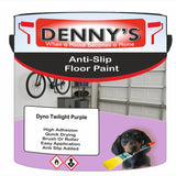Denny's Floor Paint For Grip Coating Colour- Dyno Twilight Purple - Anti-Slip Hardwearing Safe