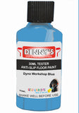 Denny's Floor Paint For Grip Coating Colour- Dyno Workshop Blue - Anti-Slip Hardwearing Safe
