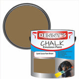 Denny's Chalk Paint For Walls Colour- Earth Cocoa Fawn Brown - Matte Wipe-Clean Coverage