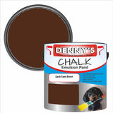 Denny's Chalk Paint For Walls Colour- Earth Fawn Brown - Matte Wipe-Clean Coverage