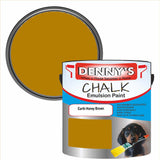 Denny's Chalk Paint For Furniture Colour- Earth Honey Brown - Matte Scuffproof Refresh