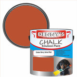 Denny's Chalk Paint For Furniture Colour- Ember Berry Velvet Red - Matte Scuffproof Refresh