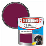 Denny's Chalk Paint For Walls Colour- Ember Mulberry Charm Red - Matte Wipe-Clean Coverage