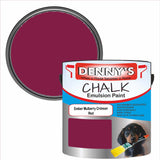 Denny's Chalk Paint For Furniture Colour- Ember Mulberry Crimson Red - Matte Scuffproof Refresh