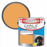 Denny's Chalk Paint For Furniture Colour- Ember Warmth Coral Orange - Matte Scuffproof Refresh