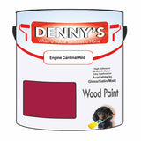 Denny's Wood Paint For Decking Colour- Engine Cardinal Red - Anti-Slip Weatherproof Durable