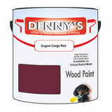 Denny's Wood Paint For Decking Colour- Engine Cargo Red - Anti-Slip Weatherproof Durable