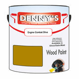 Denny's Wood Paint For Decking Colour- Engine Combat Olive - Anti-Slip Weatherproof Durable