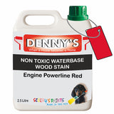 Denny's Stain Paint For Fences Colour- Engine Powerline Red - Weatherproof Uv-Safe Protect