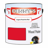 Denny's Wood Paint For Decking Colour- Engine Powerline Red - Anti-Slip Weatherproof Durable