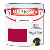 Denny's Wood Paint For Decking Colour- Engine Rivet Red - Anti-Slip Weatherproof Durable