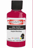 Denny's Floor Paint For Grip Coating Colour- Engine Rivet Red - Anti-Slip Hardwearing Safe