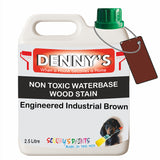 Denny's Stain Paint For Decking Colour- Engineered Industrial Brown - Anti-Slip Weatherproof Nourish