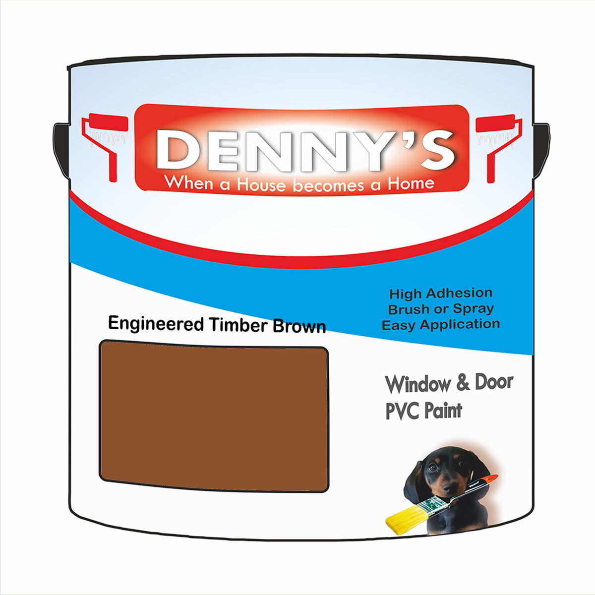 Denny's Plastic Paint For Pipes Colour- Engineered Timber Brown - Chem ...