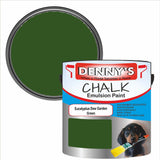 Denny's Chalk Paint For Walls Colour- Eucalyptus Dew Garden Green - Matte Wipe-Clean Coverage