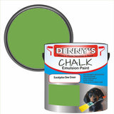 Denny's Chalk Paint For Walls Colour- Eucalyptus Dew Green - Matte Wipe-Clean Coverage
