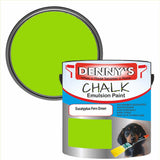 Denny's Chalk Paint For Furniture Colour- Eucalyptus Fern Green - Matte Scuffproof Refresh