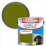 Denny's Chalk Paint For Walls Colour- Eucalyptus Moss Green - Matte Wipe-Clean Coverage