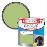 Denny's Chalk Paint For Walls Colour- Eucalyptus Olive Sage Green - Matte Wipe-Clean Coverage