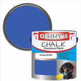 Denny's Chalk Paint For Walls Colour- Evening Lake Blue - Matte Wipe-Clean Coverage